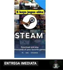 5 Keys Aleatorias Elite Na Steam - Steam Random Keys