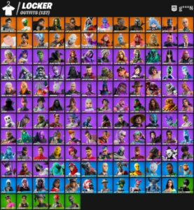 127 Skins+Homem Aranha+Flash+Lara Croft+ Heroina / 1700Vbuck - Fortnite