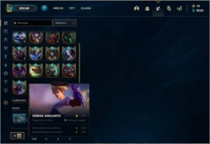Conta platina 4 com 430 SKINS e TODOS os champs - League of Legends LOL