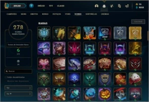 Conta platina 4 com 430 SKINS e TODOS os champs - League of Legends LOL
