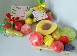 Sabonete saladinha de frutas - Artesanato e Personalizados