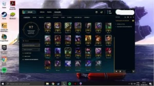 CONTA LVL 61 GOLD 3 37 CAMPEÕES 8 SKINS - League of Legends LOL
