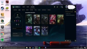 CONTA LVL 61 GOLD 3 37 CAMPEÕES 8 SKINS - League of Legends LOL