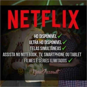 CONTA NETFLIX 4 TELAS + ULTRA HD (4K) 30 DIAS - Outros