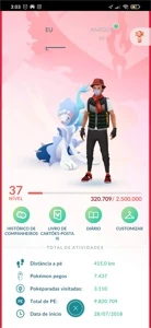 Conta pokémon Go, nvl37 vários lendários, 100% eshinys - Pokemon GO