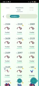 Conta pokémon Go, nvl37 vários lendários, 100% eshinys - Pokemon GO