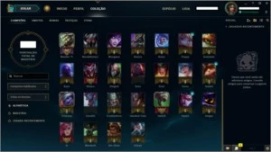 Conta League Of Legends - Ouro 5 - 44 Campeoes + 7 Skins LOL