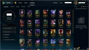 Conta League Of Legends - Ouro 5 - 44 Campeoes + 7 Skins LOL