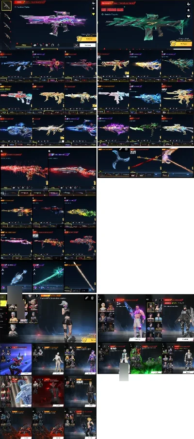 Conta Blood Strike 10 Evos + Deluxe + Eternas