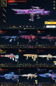 Conta Blood Strike 10 Evos + Deluxe + Eternas