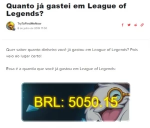 Conta League of Legends Gold IV 473 Skins LOL