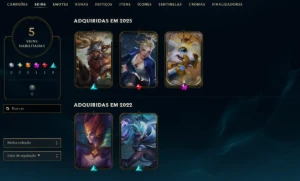 Conta LoL com skin prestígio - League of Legends