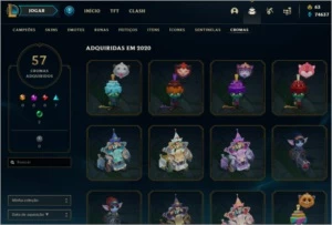 CONTA NVL433 TODOS OS CHAMPS 176SKINS - League of Legends LOL