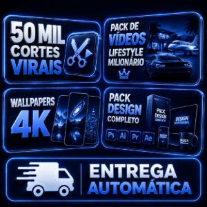 50k Cortes - Lifestyle Milionário - Wallpapers - Pack Design