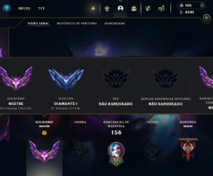 Conta Mestre com MMR de Grão Mestre - League of Legends LOL