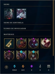 Conta League of legends com muitas skin prata 4 LOL