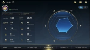 ESMERALDA III 61% WIN RATE + 10 SKINS + 23 CAMPEÕES + PASSE - League of Legends: Wild Rift LOL WR