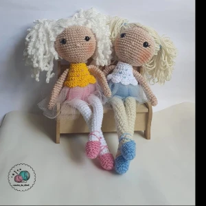 boneca balairina amigurumi (personalizados) - Artesanato e Personalizados