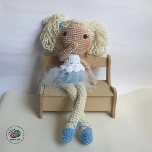 boneca balairina amigurumi (personalizados) - Artesanato e Personalizados