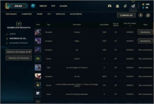 Conta platina 1 com 3 skins e 24 champs - League of Legends LOL