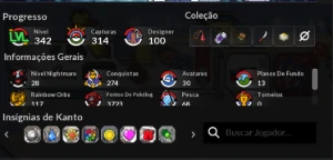Conta Pokexgames servidor Lunar PXG