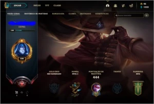 CONTA DE LOL -  COM BORDA DE GRÃO MESTRE NO PERFIL - League of Legends
