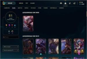 CONTA DE LOL -  COM BORDA DE GRÃO MESTRE NO PERFIL - League of Legends