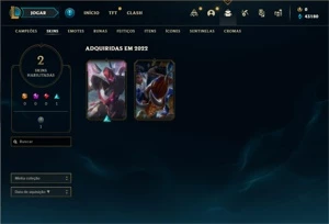 Conta ouro 4 com 22 Champs e 2 Skins + 2 Espolios - League of Legends LOL