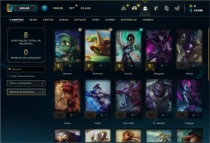 Conta ouro 4 com 22 Champs e 2 Skins + 2 Espolios - League of Legends LOL