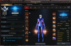 Main GS 1510, arma+23,5x3eng, +6 chars 1460+, + jogos steam - Lost Ark