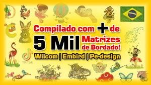 Matrizes de Bordado + de 5 Mil Matrizes! Wilcom | PE-DESIGN - Outros