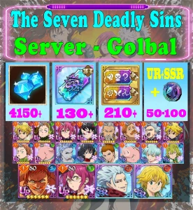 [GLOBAL]4100+ Diamonds Seven Deadly Sins 7DS Reroll Account
