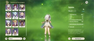 CONTA AR10 - Nahida, Mona C1 e Sinfonia dos Indolentes 4* - Genshin Impact