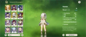 CONTA AR10 - Nahida, Mona C1 e Sinfonia dos Indolentes 4* - Genshin Impact