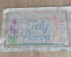 Tela para bordar em juta TJ-87 - 90 x 55 cm - Artesanato e Personalizados