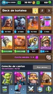 CONTA CLASH ROYALE COM EMAIL: lvl 10 - Arena 9 - 600 gemas