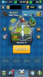 CONTA CLASH ROYALE COM EMAIL: lvl 10 - Arena 9 - 600 gemas