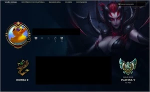 CONTA DE LEAGUE OF LEGENDS LOL