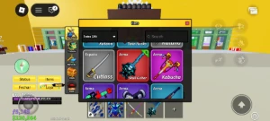 Conta de Roblox focada em blox fruit