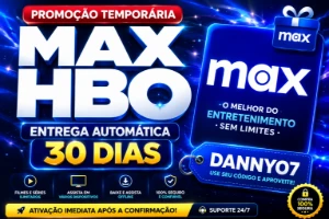 HBO Max – Tela Privada 🔒 | 30 Dias - Assinaturas e Premium