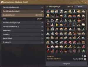 BDO SA Pacote Lendário, Musa lvl 62 - 262 AP - Black Desert