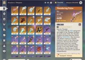 GENSHIN AR 56 WHALE — 15 5*: Ganyu, Xiao, Zhongli, Baal - Genshin Impact