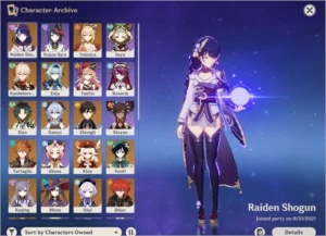 GENSHIN AR 56 WHALE — 15 5*: Ganyu, Xiao, Zhongli, Baal - Genshin Impact