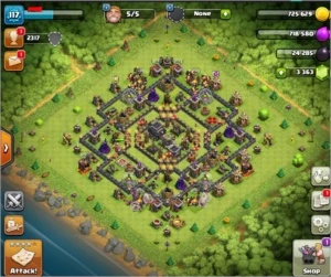 CLASH OF CLANS CV 9  Semi Full