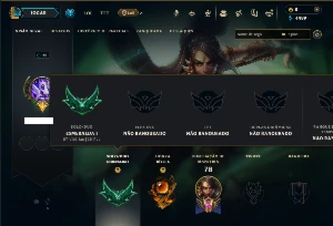 Esmeralda 1 com 60 Champs e 10 Skins + Honra 5