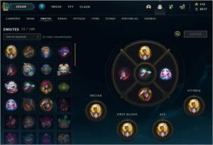 Conta Challenger Flex com Rammus Rei e Riven S2 - League of Legends LOL