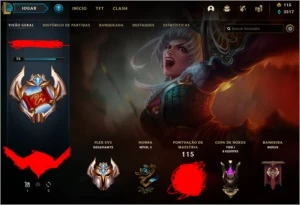 Conta Challenger Flex com Rammus Rei e Riven S2 - League of Legends LOL