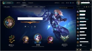 CONTA DE LEAGUE OF LEGENDS LOL