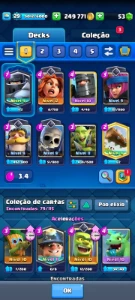 Conta de clash royale com 3804