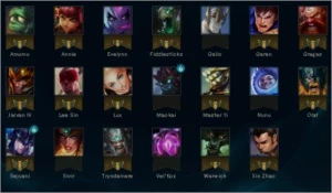 Conta 20 campeões 5 skins com skins vitoriosas unranked - League of Legends LOL